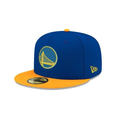 Blue Golden State Warriors Hat - New Era NBA Two Tone 59FIFTY Fitted Caps USA8016234